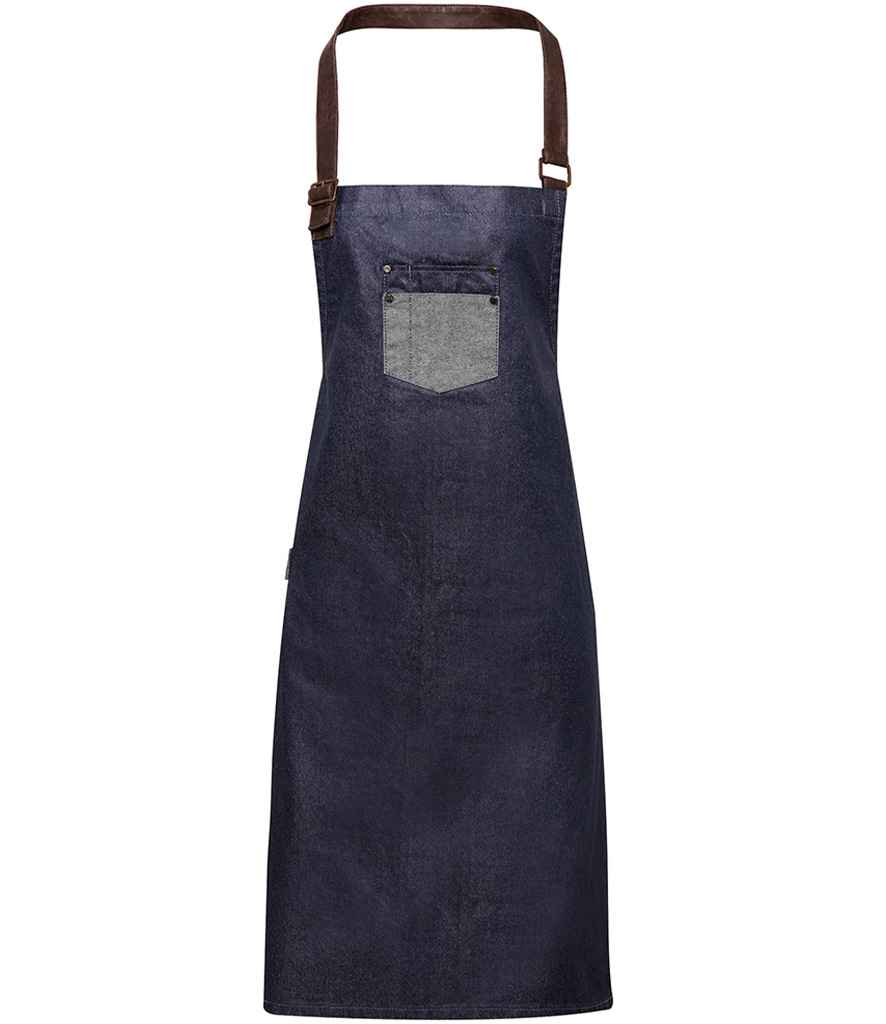 Premier Division Bib Apron in Indigo Denim