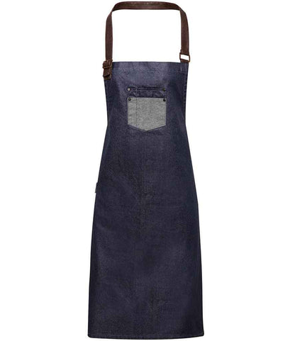 Premier Division Bib Apron in Indigo Denim