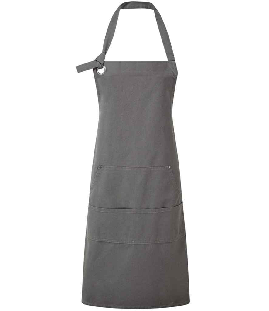 Premier Calibre Heavy Canvas Pocket Apron in Dark Grey