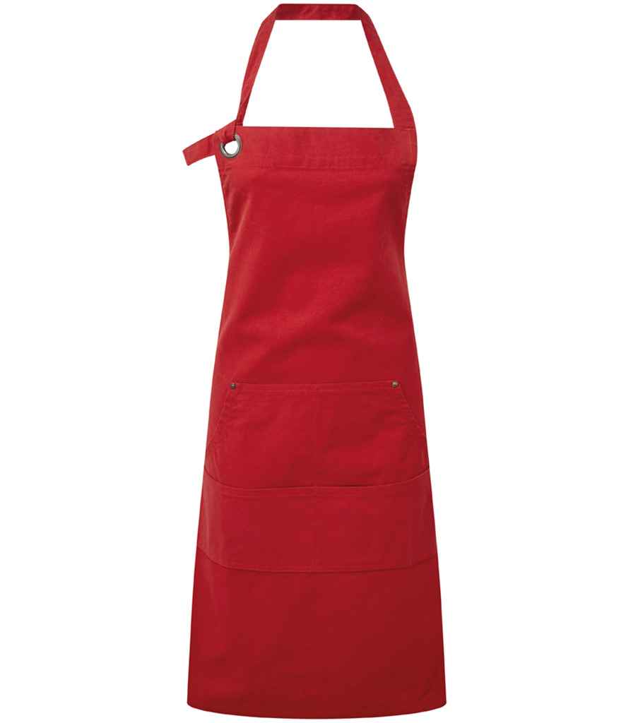 Premier Calibre Heavy Canvas Pocket Apron in Red