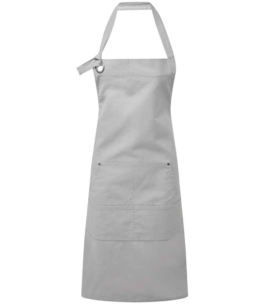 Premier Calibre Heavy Canvas Pocket Apron in Silver