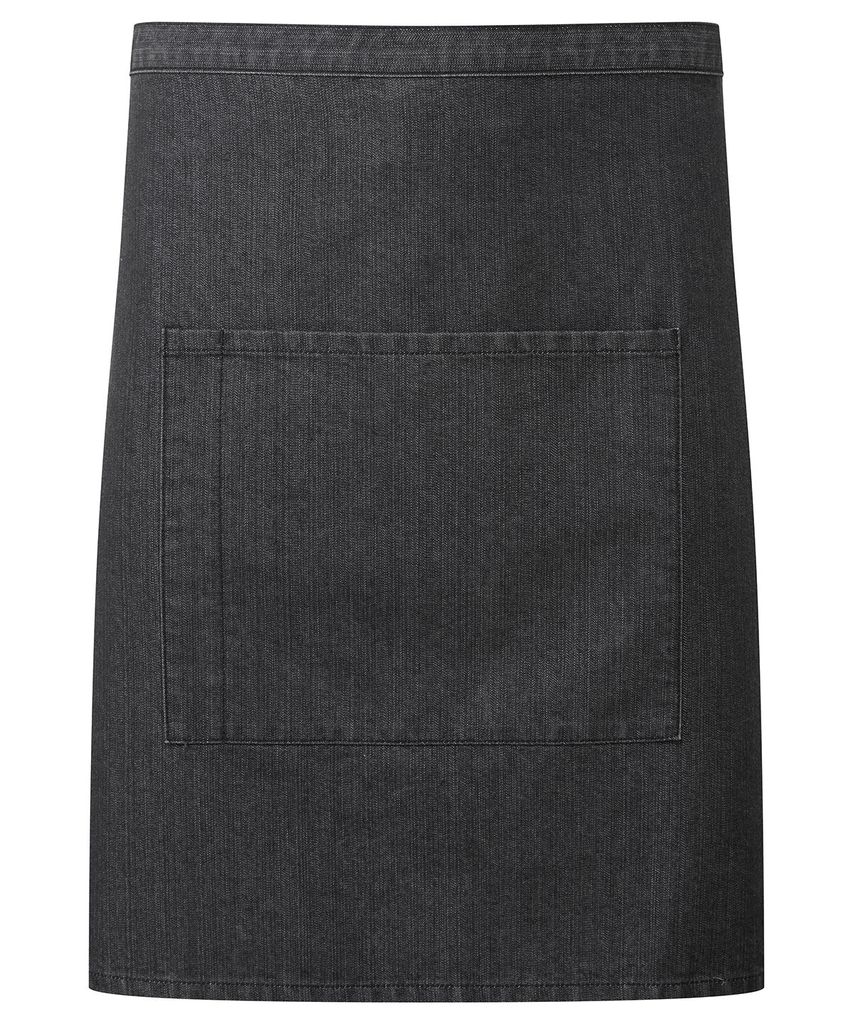 Premier ‘Colours collection’ mid-length pocket apron Black Denim