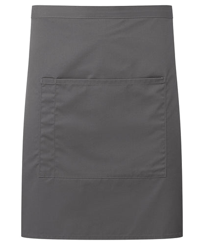 Premier ‘Colours collection’ mid-length pocket apron Dark Grey