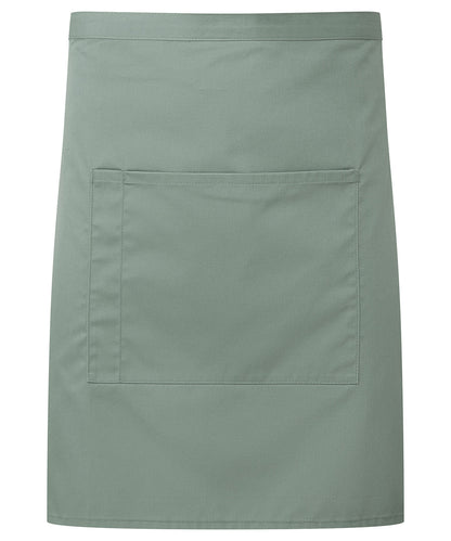 Premier ‘Colours collection’ mid-length pocket apron Sage