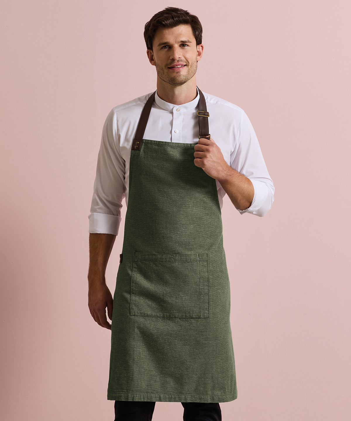 Premier Annex Oxford bib apron Black