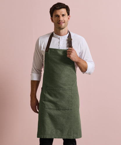 Premier Annex Oxford bib apron Black