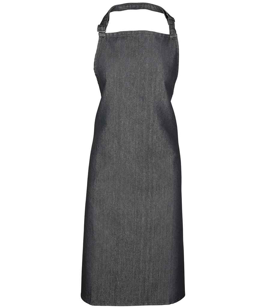 Premier 'Colours' Bib Apron in Black Denim