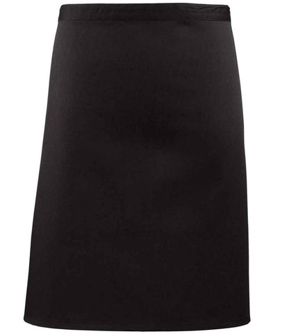 Premier 'Colours' Mid Length Apron in Black