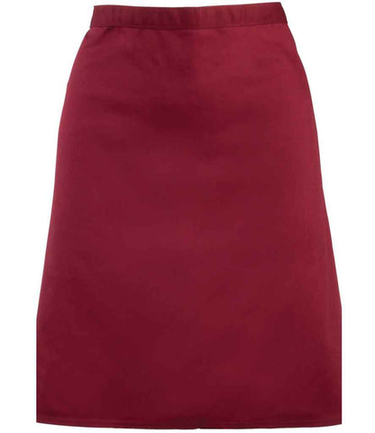 Premier 'Colours' Mid Length Apron in Burgundy