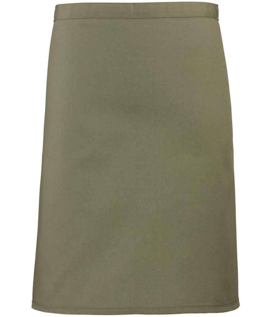 Premier 'Colours' Mid Length Apron in Olive Green