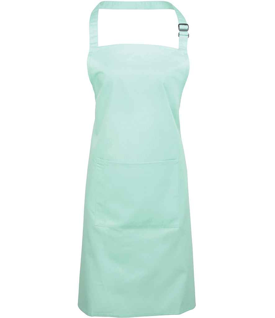 Premier 'Colours' Bib Apron with Pocket in Aqua