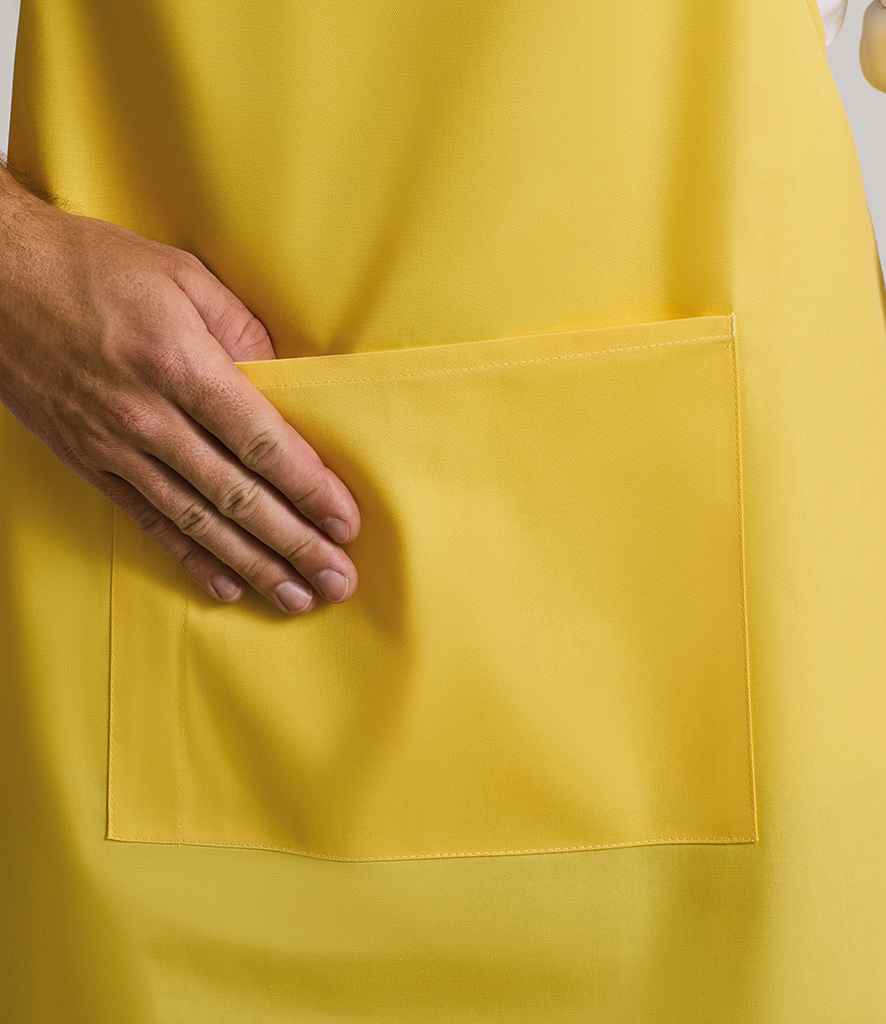 Premier 'Colours' Bib Apron with Pocket - model image