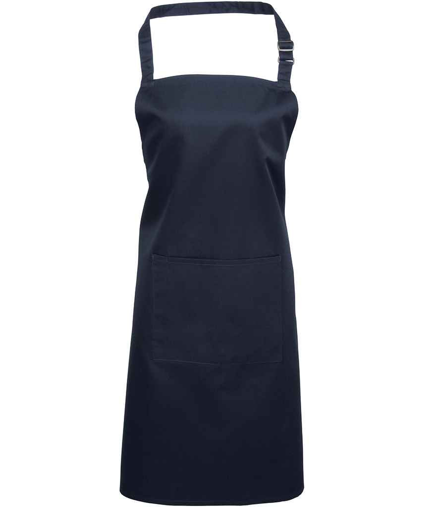 Premier 'Colours' Bib Apron with Pocket in Navy