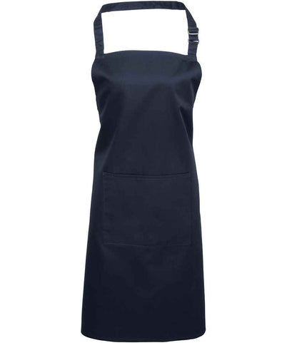 Premier 'Colours' Bib Apron with Pocket in Navy