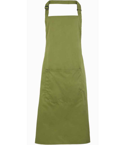 Premier 'Colours' Bib Apron with Pocket in Oasis Green