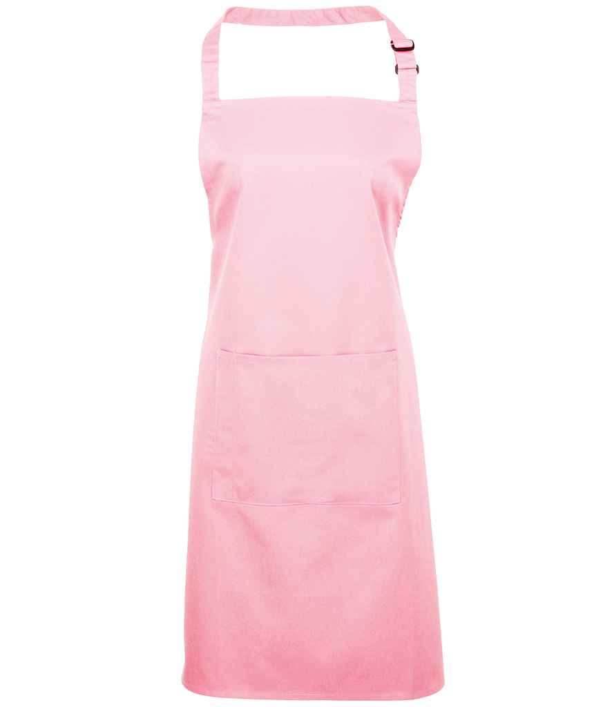 Premier 'Colours' Bib Apron with Pocket in Pink