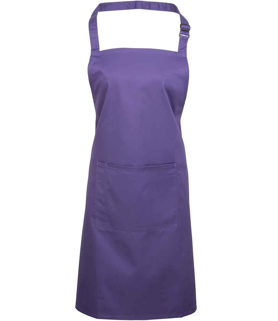 Premier 'Colours' Bib Apron with Pocket in Purple
