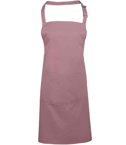 Premier 'Colours' Bib Apron with Pocket in Rose