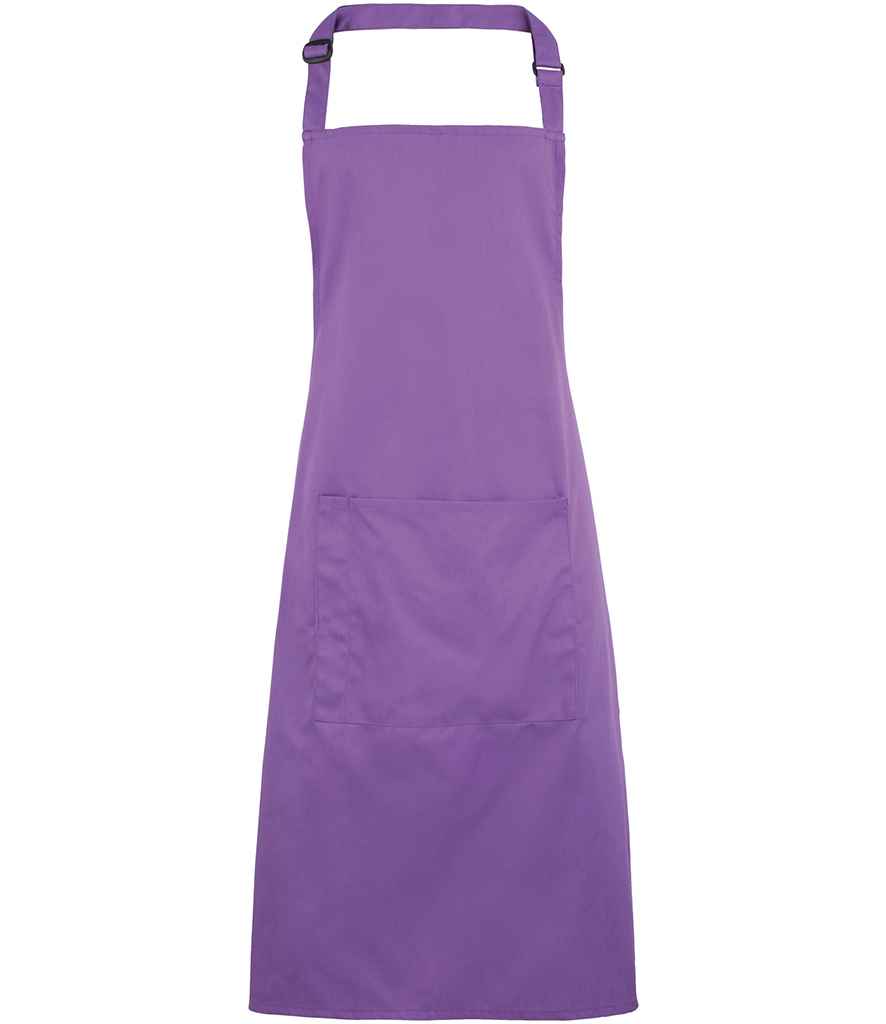 Premier 'Colours' Bib Apron with Pocket in Rich Violet