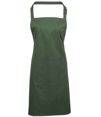 Premier Premier 'Colours' Bib Apron with Pocket Moss