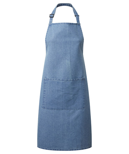 Premier Colours bib apron with pocket Blue Denim