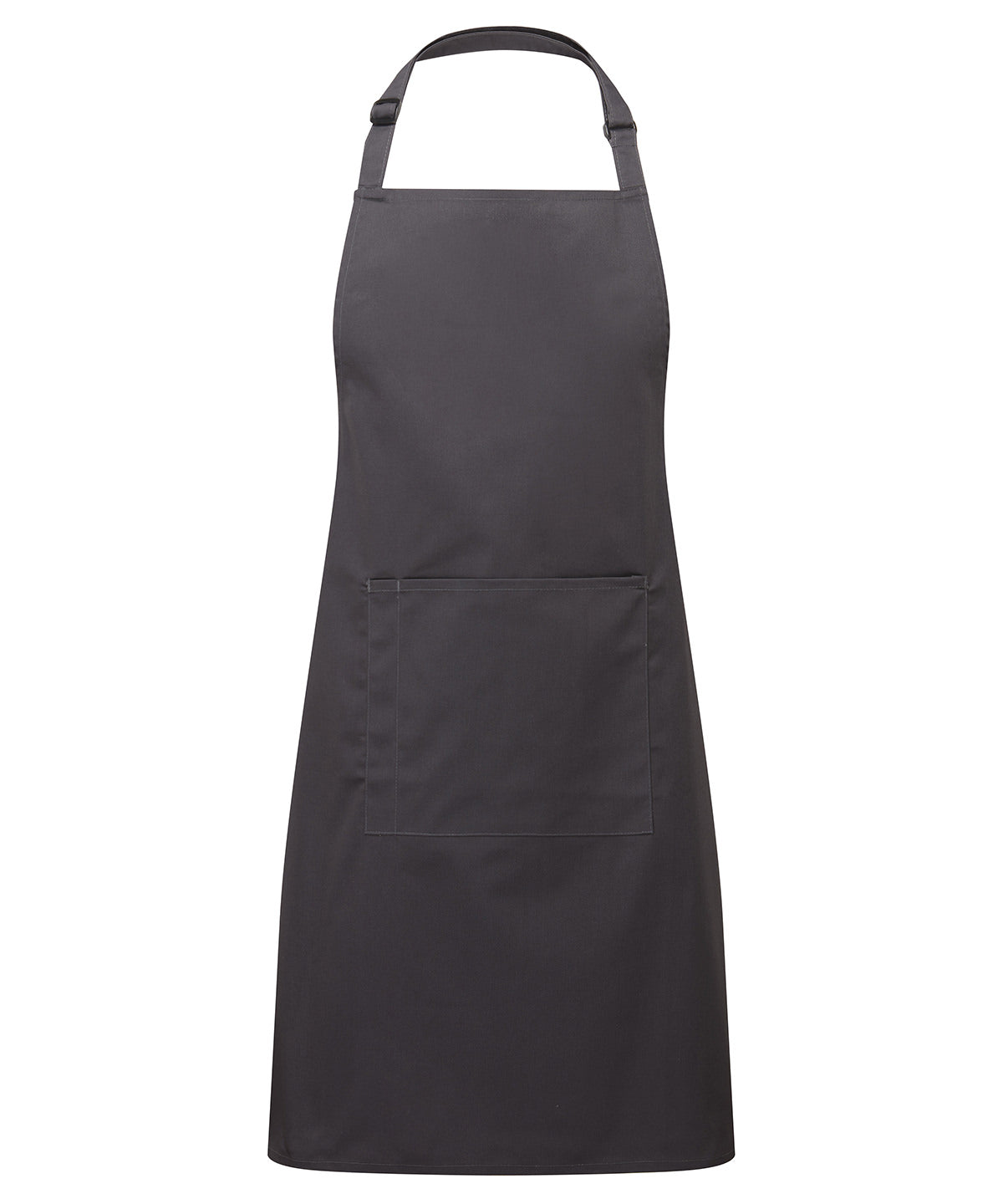Premier Colours bib apron with pocket Charcoal