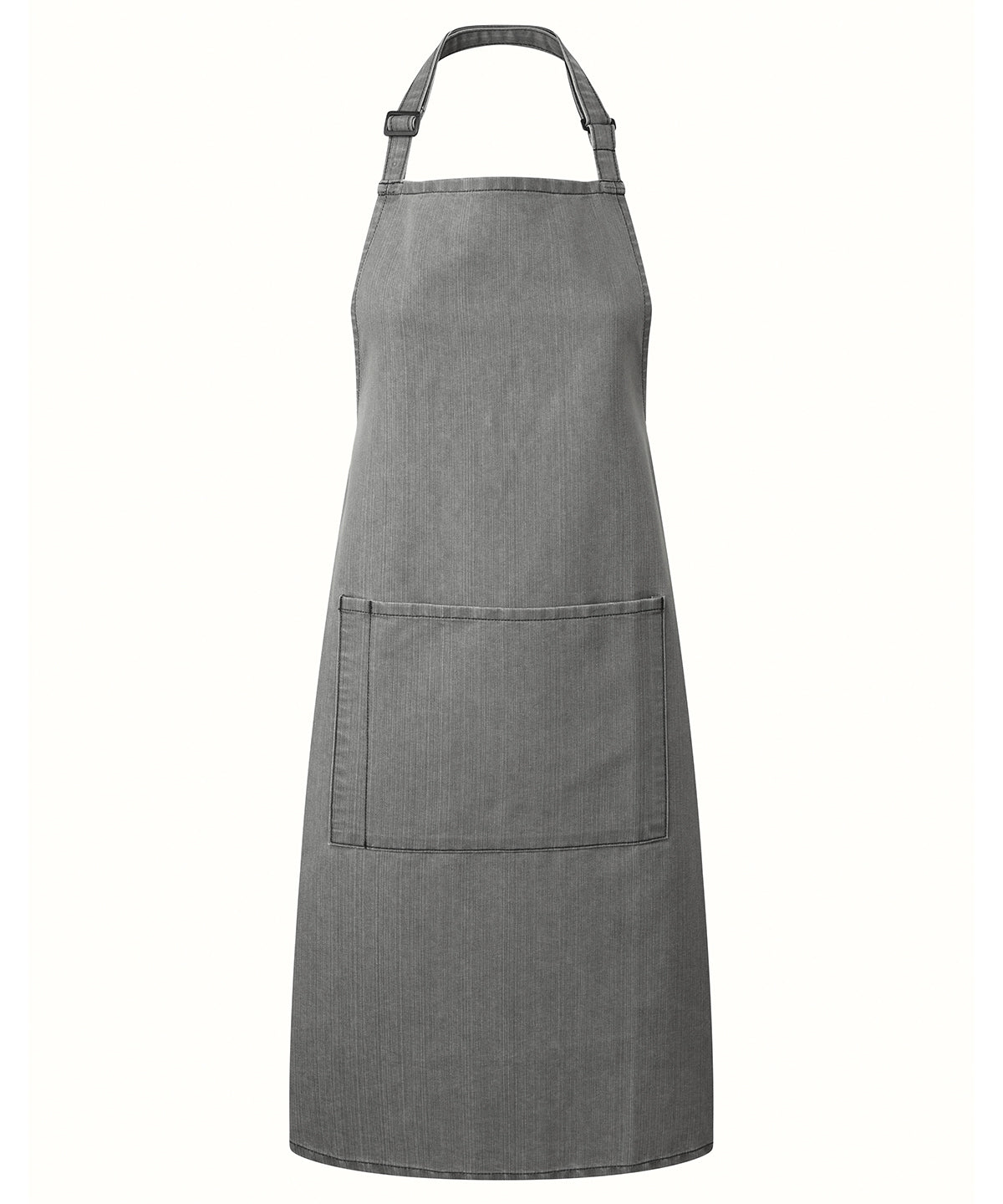 Premier Colours bib apron with pocket Grey Denim