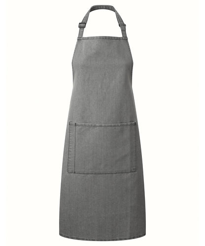 Premier Colours bib apron with pocket Grey Denim