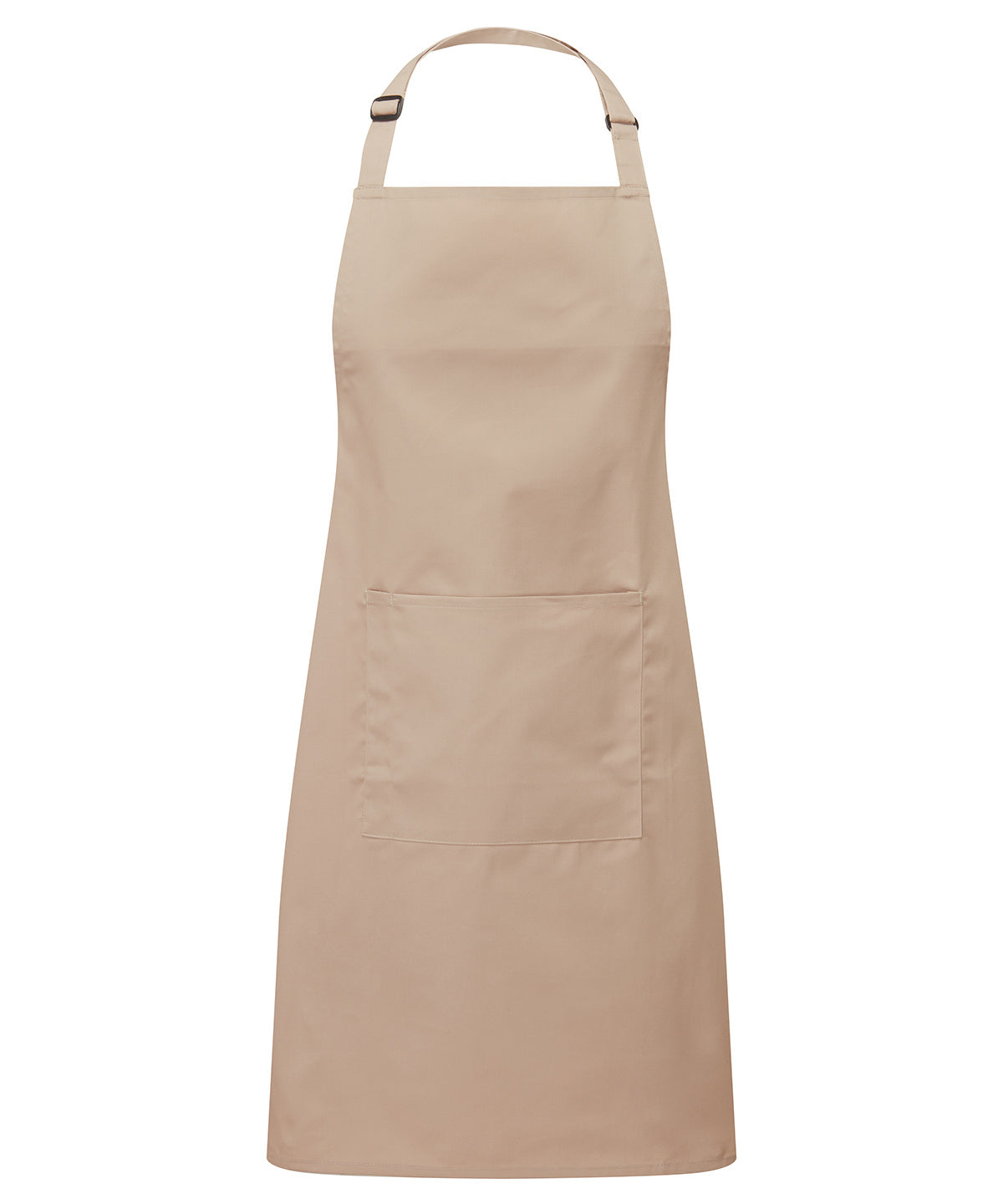 Premier Colours bib apron with pocket Latte