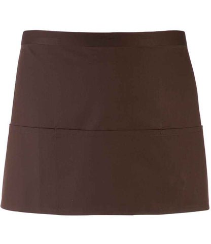 Premier 'Colours' 3 Pocket Apron in Brown