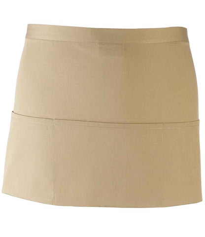 Premier 'Colours' 3 Pocket Apron in Khaki