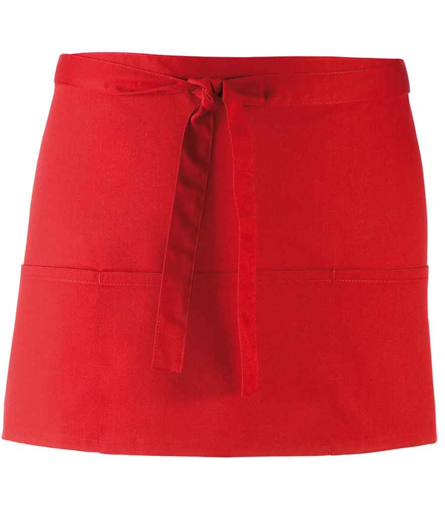 Premier 'Colours' 3 Pocket Apron in Red
