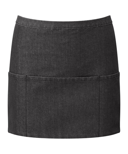 Premier Colours 3-pocket apron Black Denim