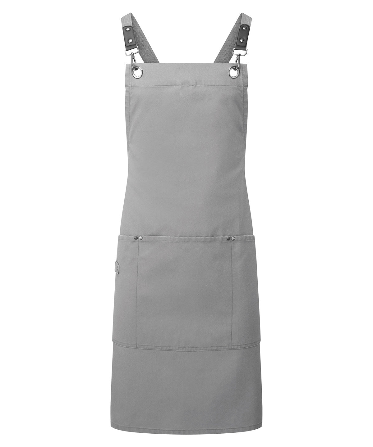 Premier Clip ‘n’ Clasp cross-back bib apron Dark Grey