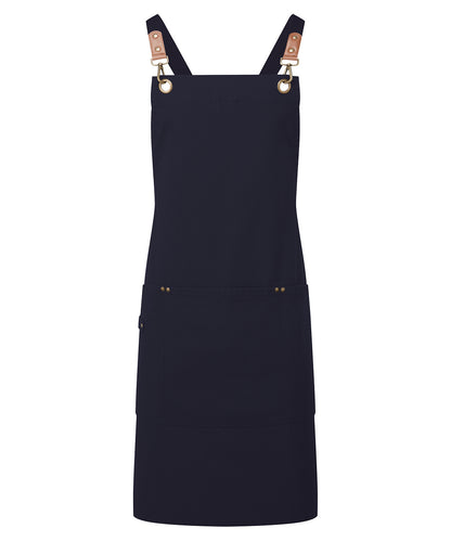 Premier Clip ‘n’ Clasp cross-back bib apron Navy