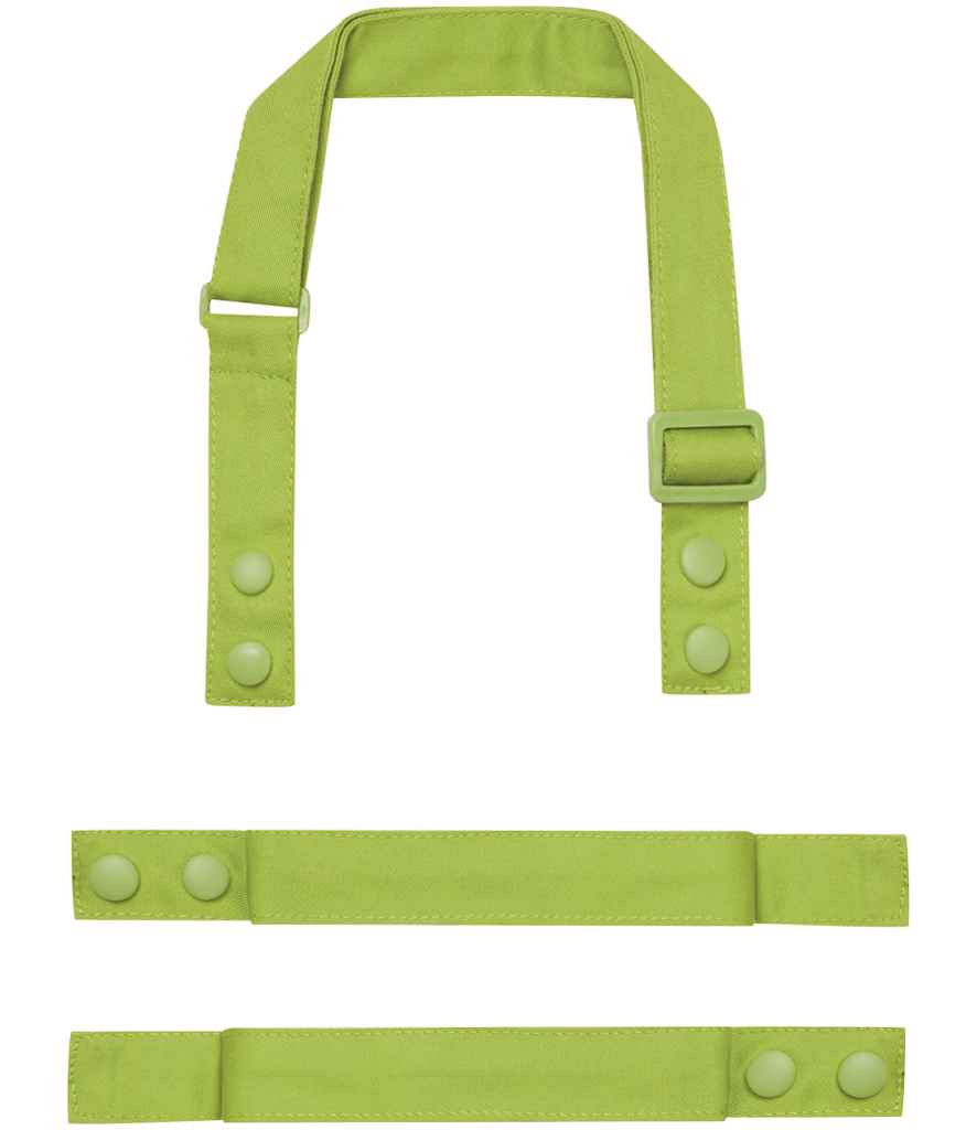 Premier Swap and Pop Customisable Apron Straps in Lime Green