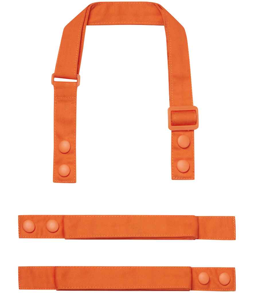 Premier Swap and Pop Customisable Apron Straps in Orange