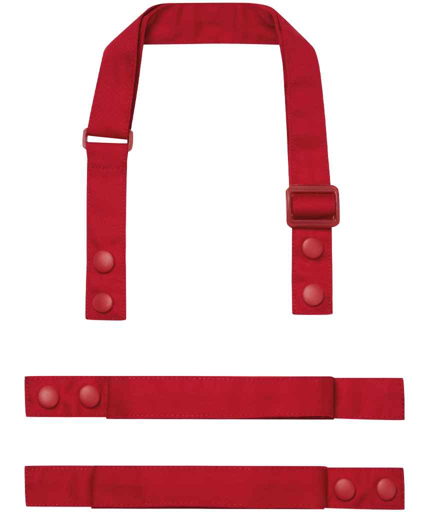 Premier Swap and Pop Customisable Apron Straps in Red