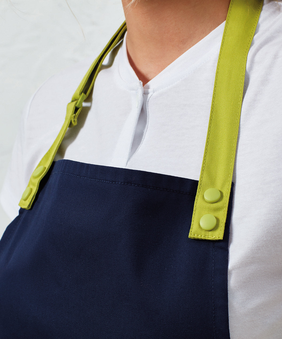 Premier ‘Swap & Pop’ Customisable Apron – Straps Black