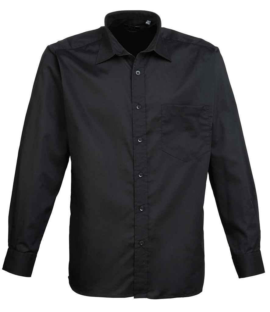 Premier Premier Long Sleeve Poplin Shirt Black