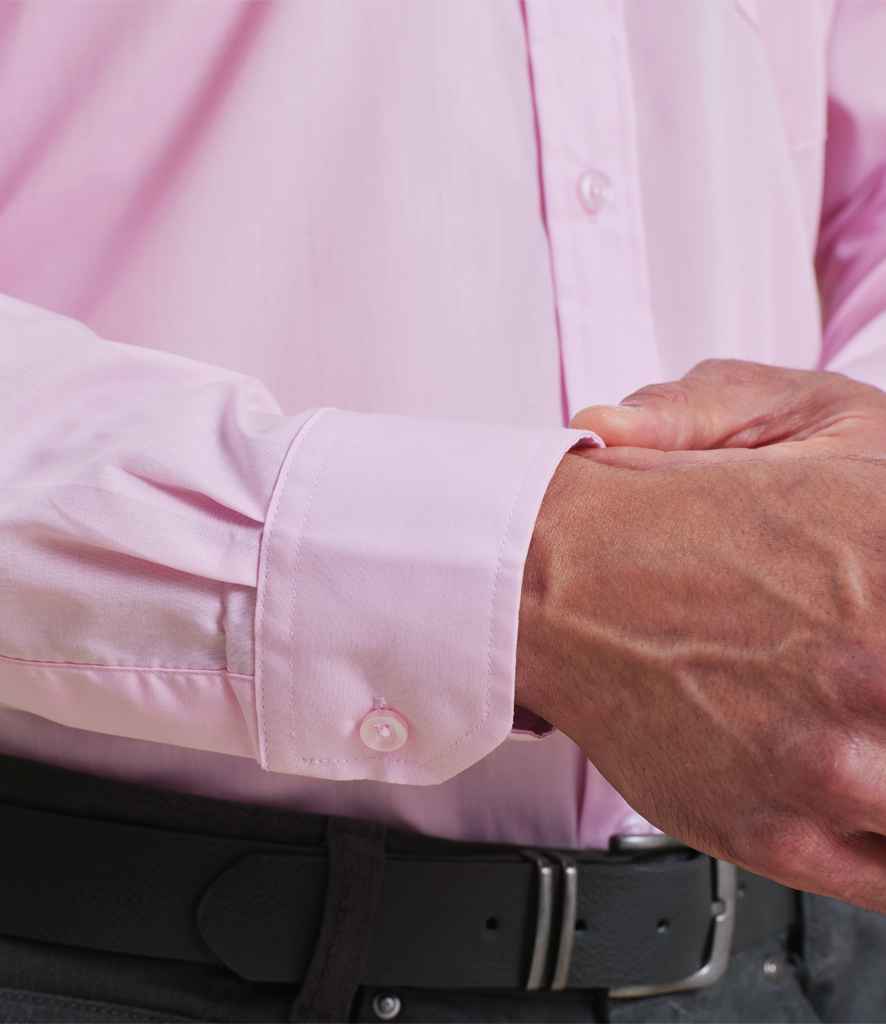 Premier Premier Long Sleeve Poplin Shirt Pink