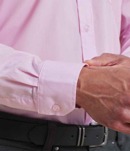 Premier Premier Long Sleeve Poplin Shirt Pink