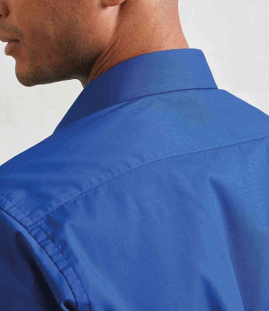 Premier Premier Long Sleeve Poplin Shirt Royal Blue