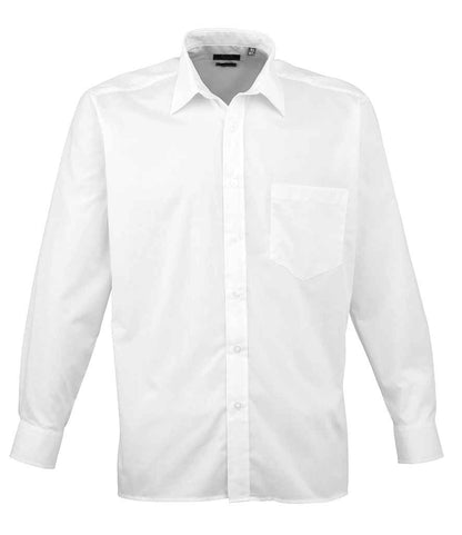 Premier Premier Long Sleeve Poplin Shirt White
