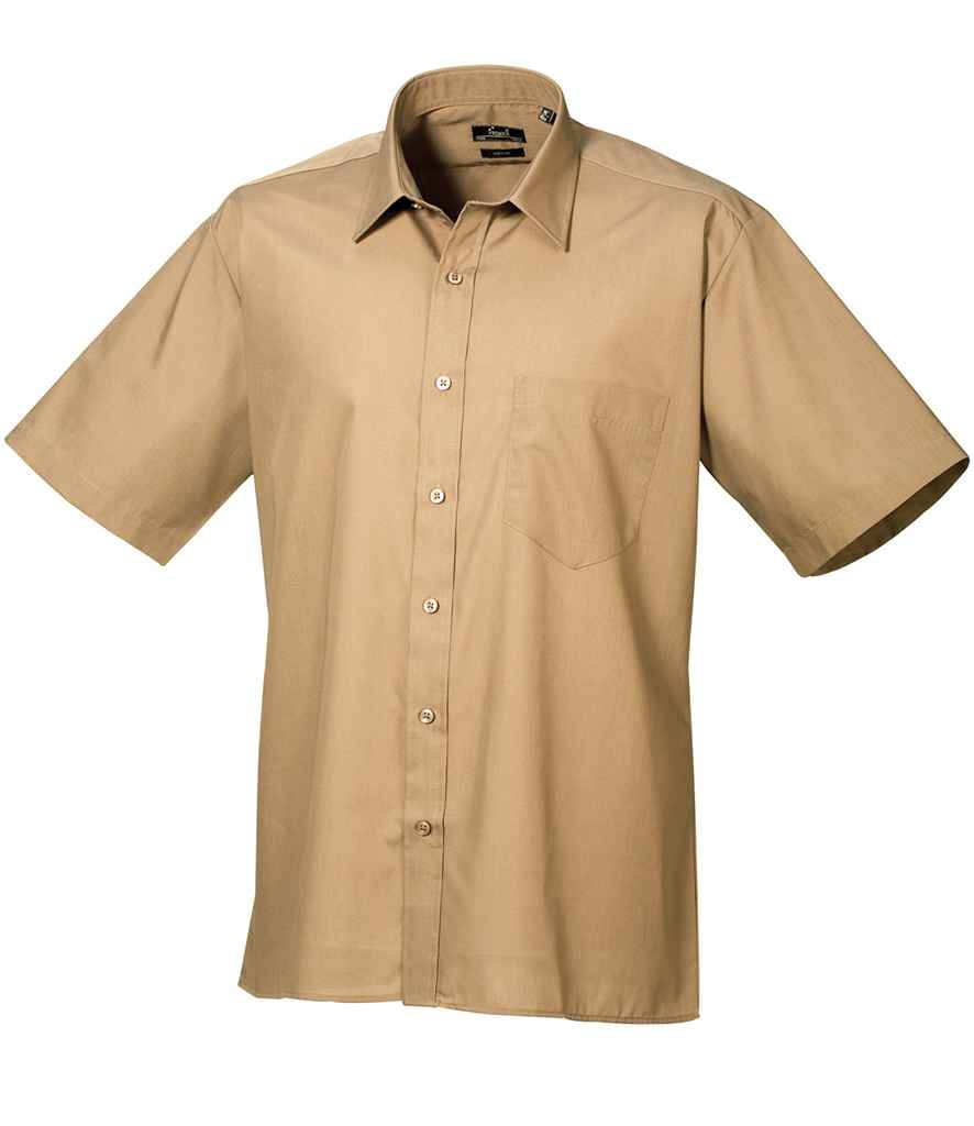 Premier Premier Short Sleeve Poplin Shirt Khaki