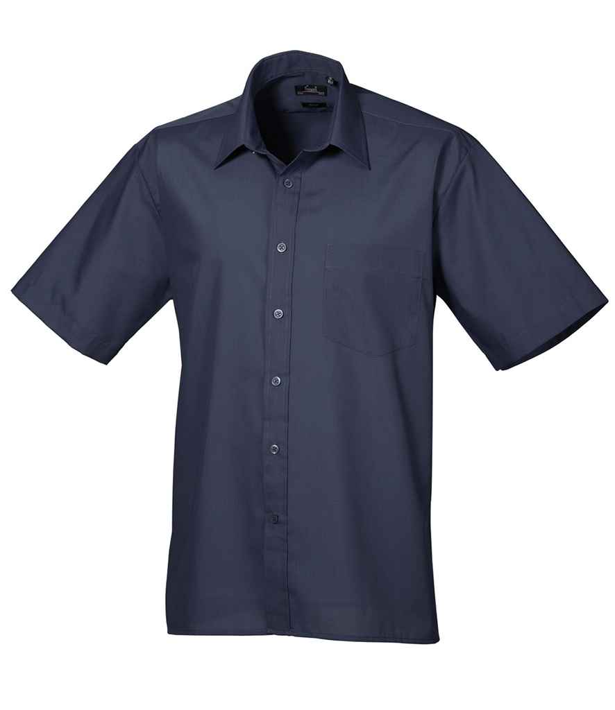 Premier Premier Short Sleeve Poplin Shirt Navy