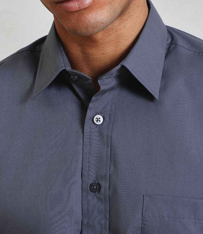 Premier Premier Short Sleeve Poplin Shirt Steel