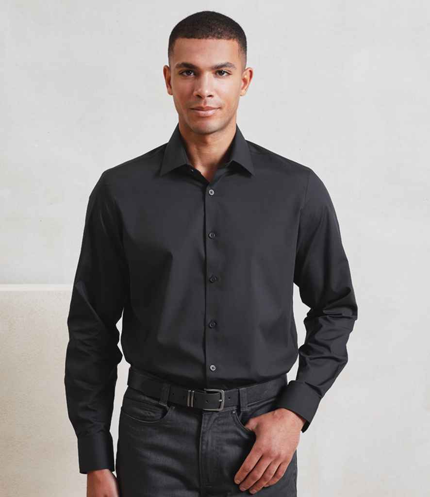 Premier Premier Recyclight® Long Sleeve Poplin Shirt Black