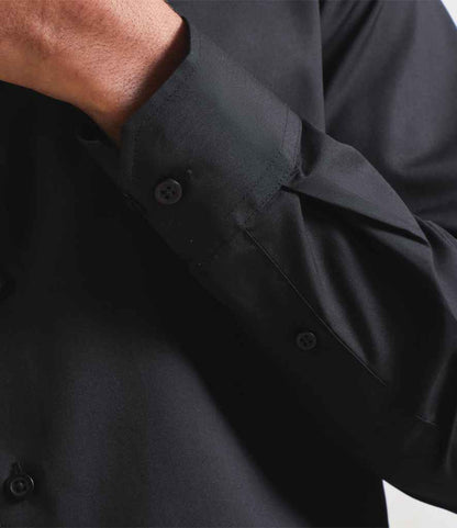 Premier Recyclight® Long Sleeve Poplin Shirt - model image