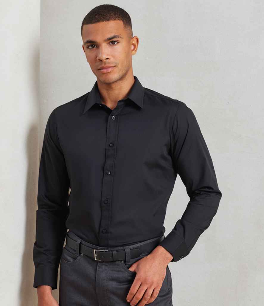 Premier Premier Long Sleeve Fitted Poplin Shirt